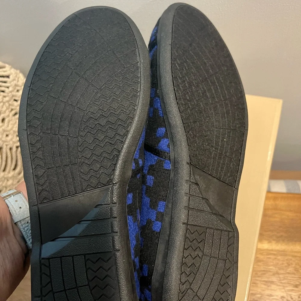 Theme Blue Cobalt and Black Loafers Flats